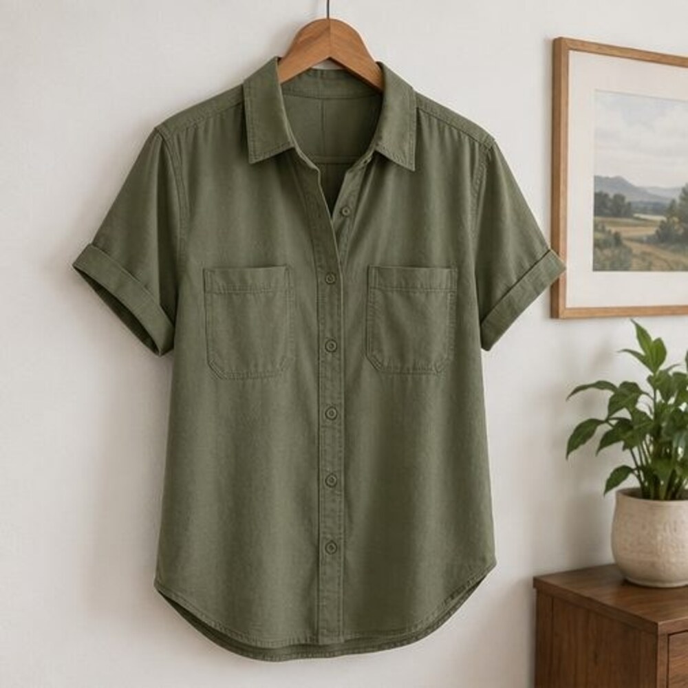 Olive Utility Pocket Shirt